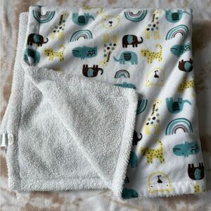 Adorable Animal Print Baby Blanket